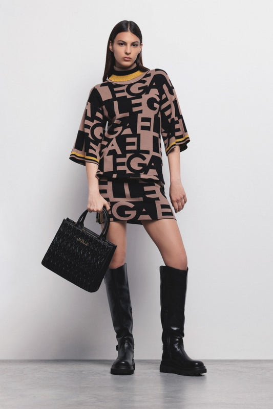 Reg Shopper In Ecopelle Nero -CW01159N