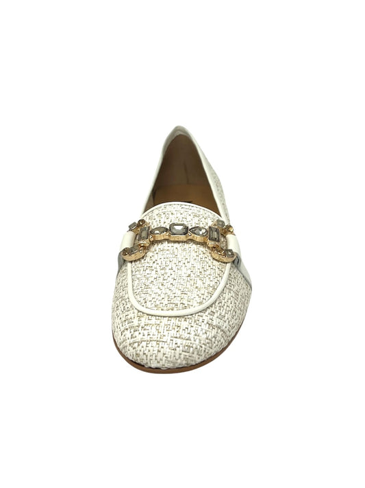 Mocassino con cinturino lounge beige -V105