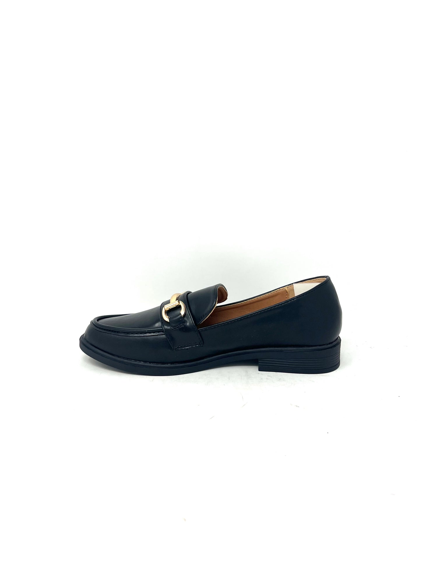 Mocassino basso nero estivo con accessorio -7917NER