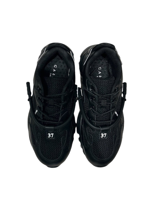 Sneakers Gaelle in tessuto mesh nero -CAW011