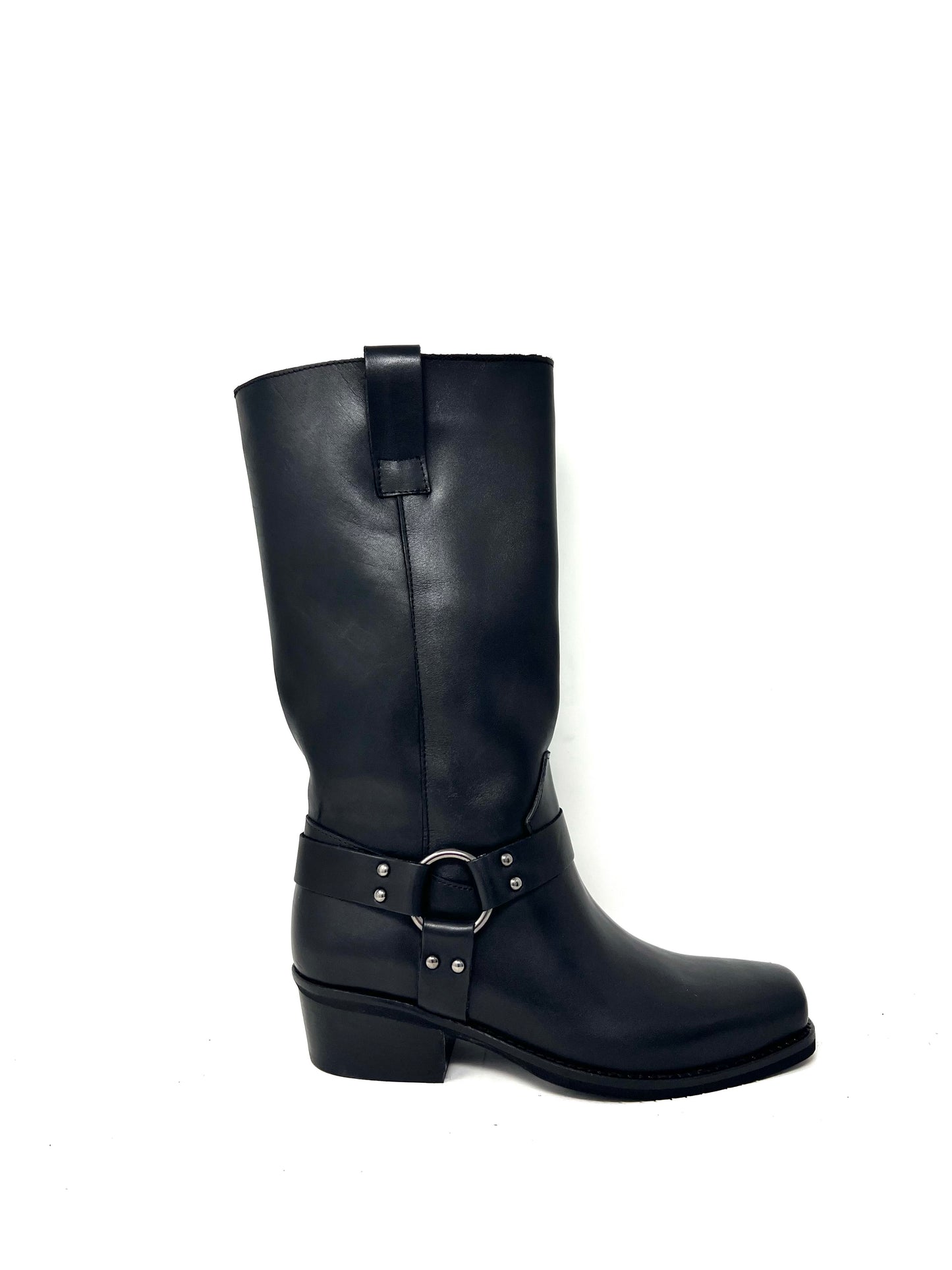 Biker boots pelle nero -800NE