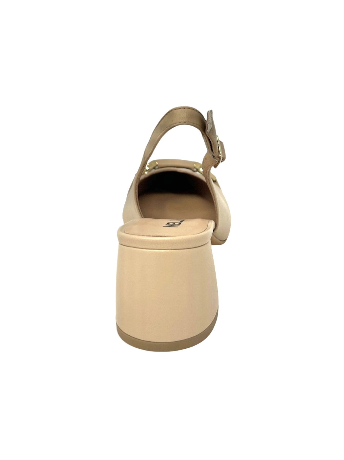 Decolletè nappetta tacco quadrato con accessorio -V312