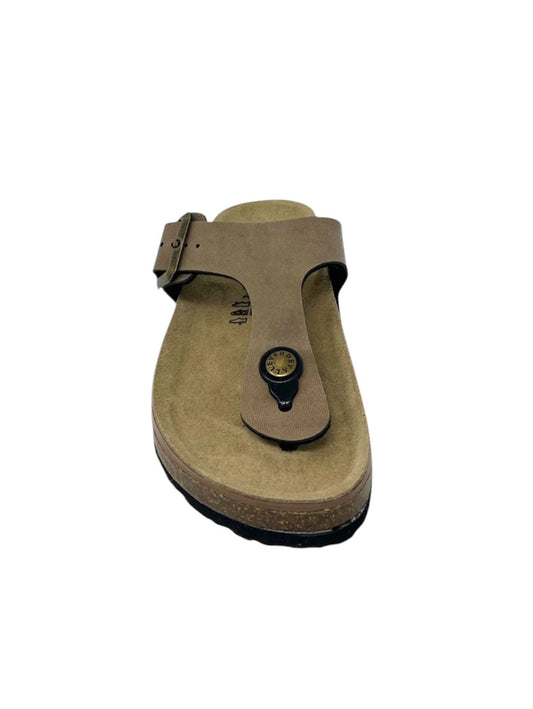 Infradito tipo fussbett fascia color nocciola - VH31830