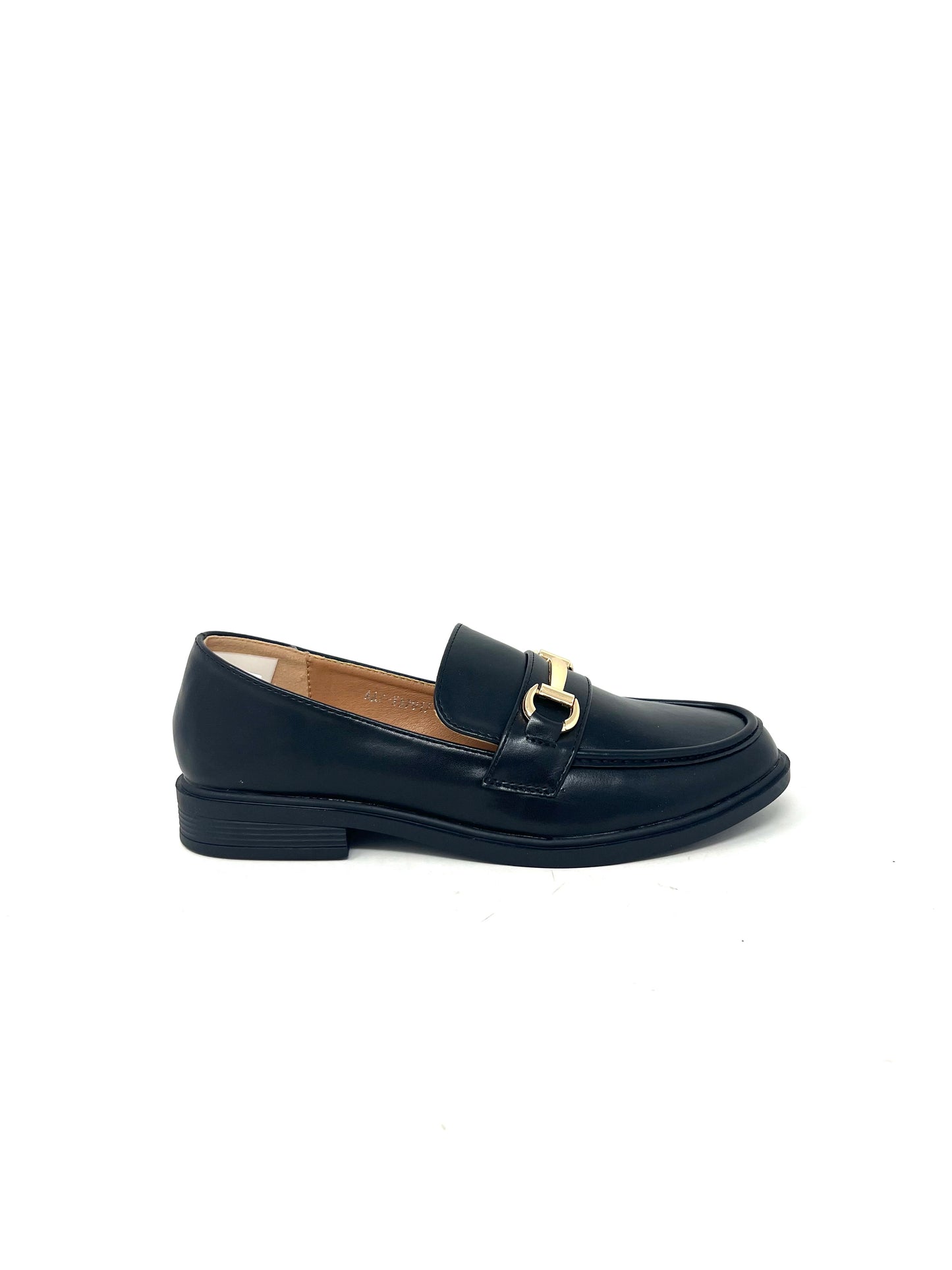 Mocassino basso nero estivo con accessorio -7917NER