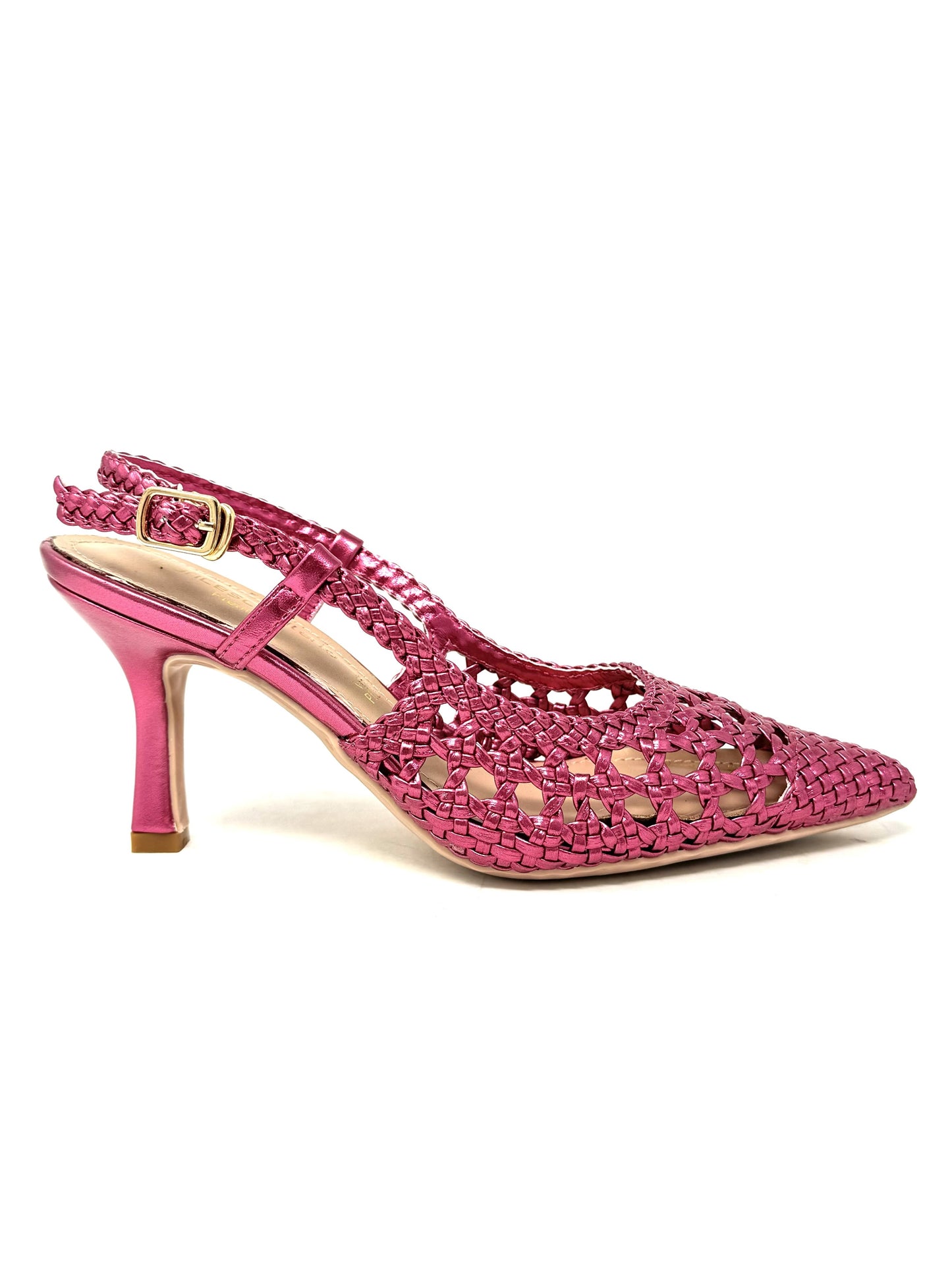 Slingback intreccio fucsia -A0820P