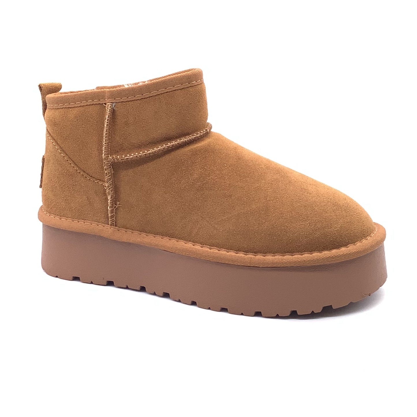 Stivaletti mini in camoscio platform