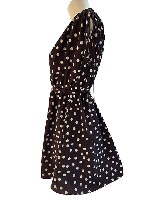 Abito a pois marrone - 1150M
