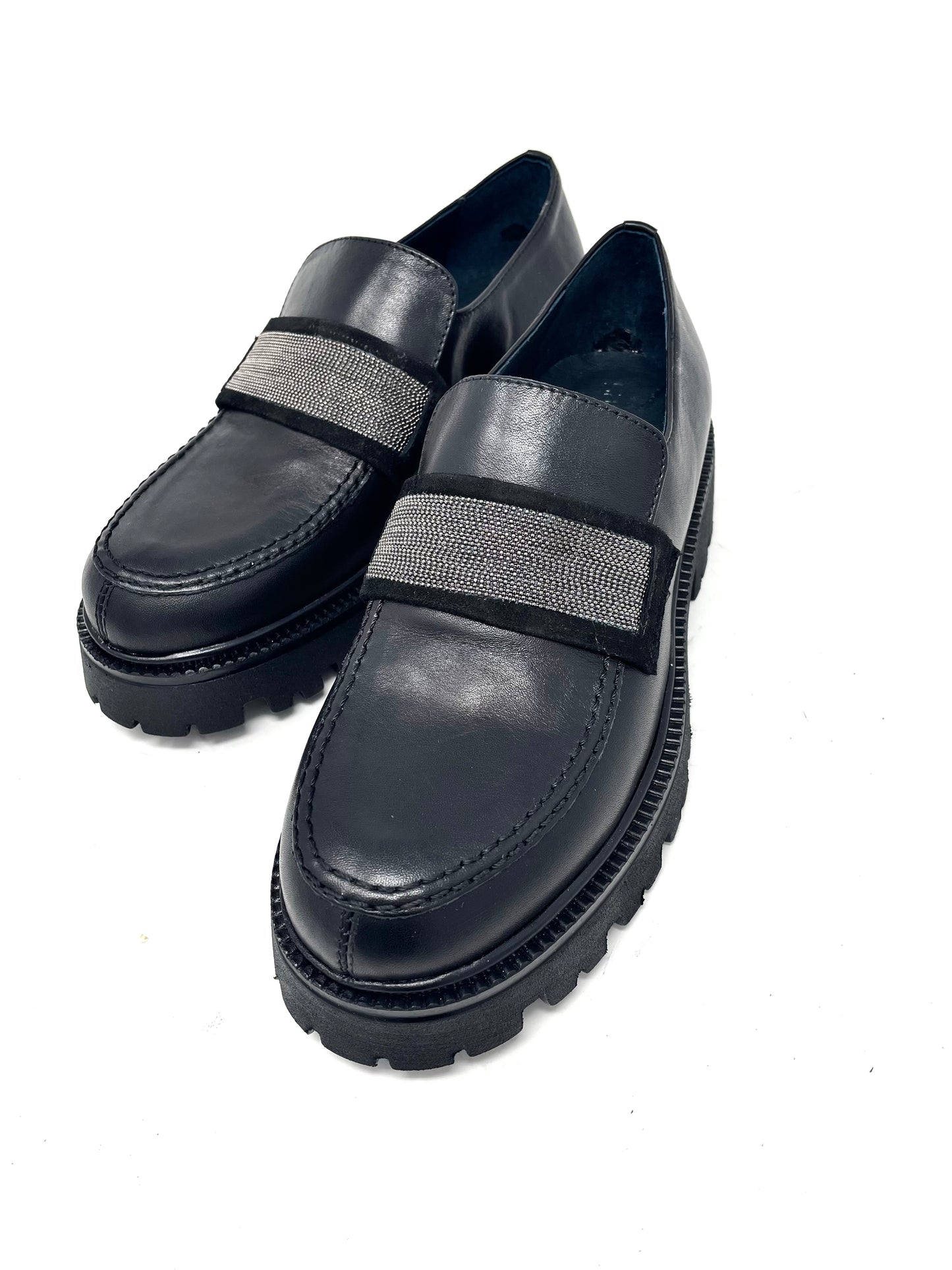 Mocassino in nappa nero accessorio -23260N