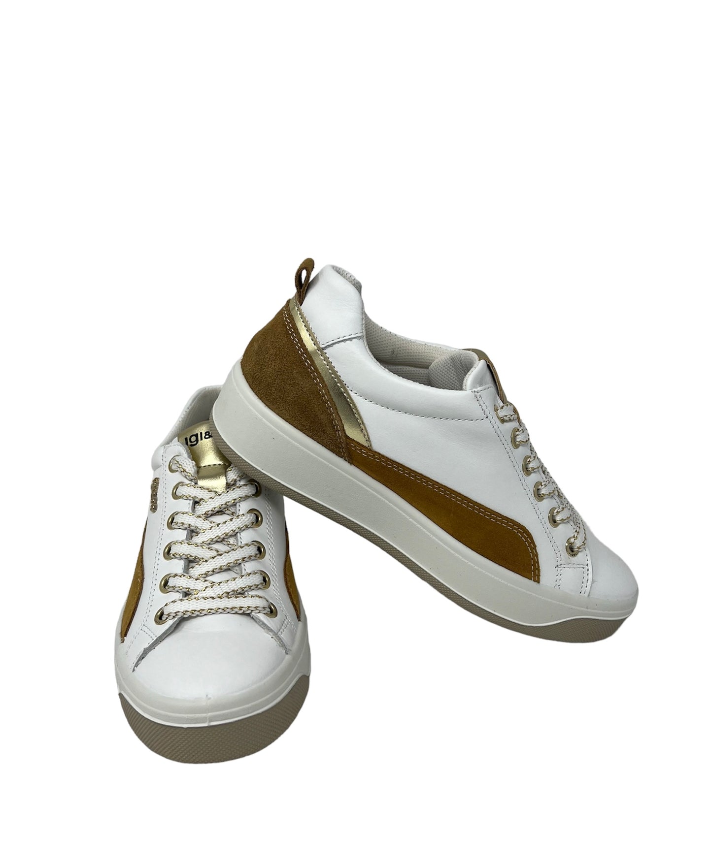 Sneakers ava in nappa soft bianco cuoio - 5658400