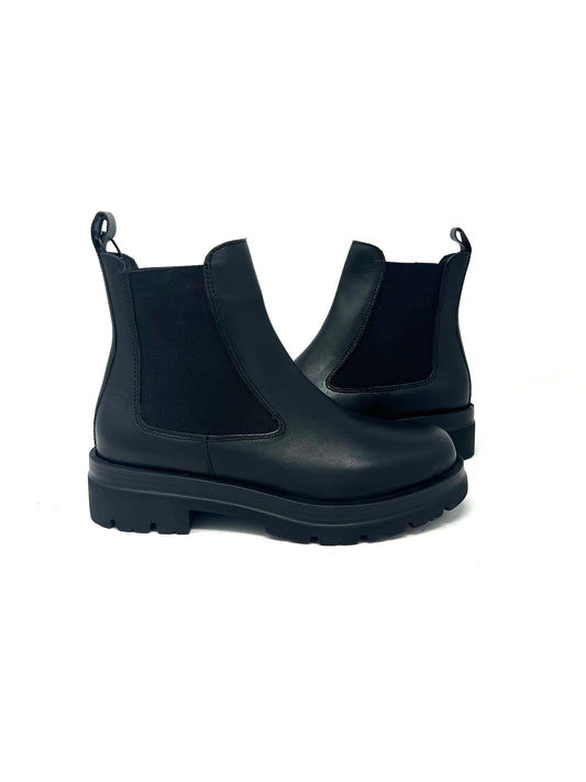 Beatles in pelle chunky nero Igi&co -4679500