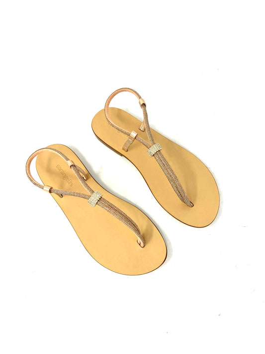 Sandali positano strass rosa -PM623RO