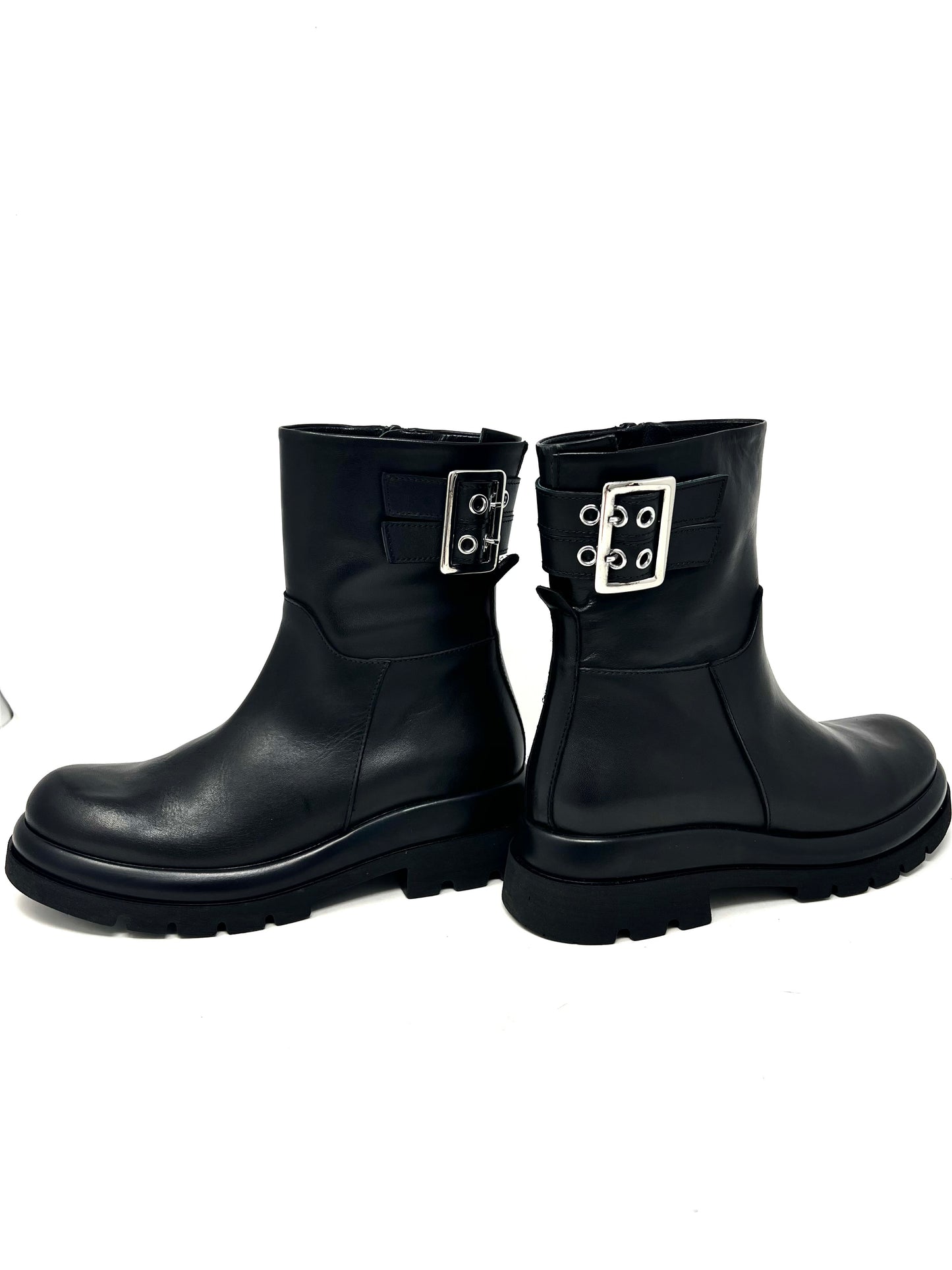Tronchetto in pelle con fibbie Melluso -R45386