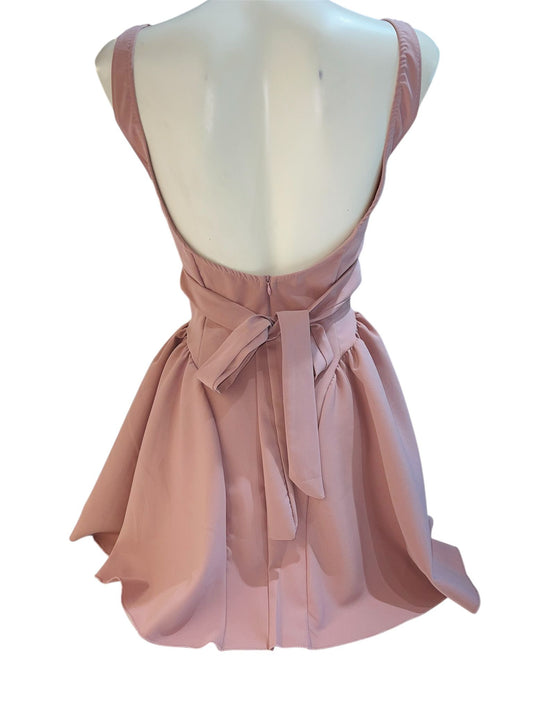 Abito rosa a farfalla -1097R