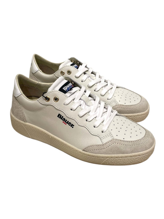 Sneakers running pelle/tessuto white -OLYMPIA
