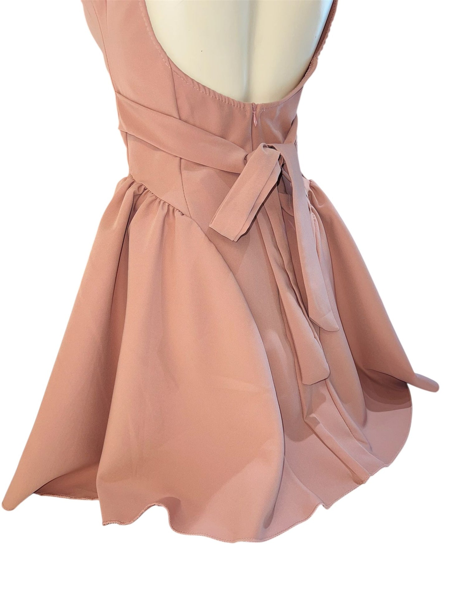Abito rosa a farfalla -1097R
