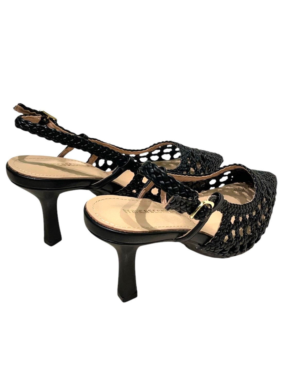 Slingback intreccio nero -A0820P