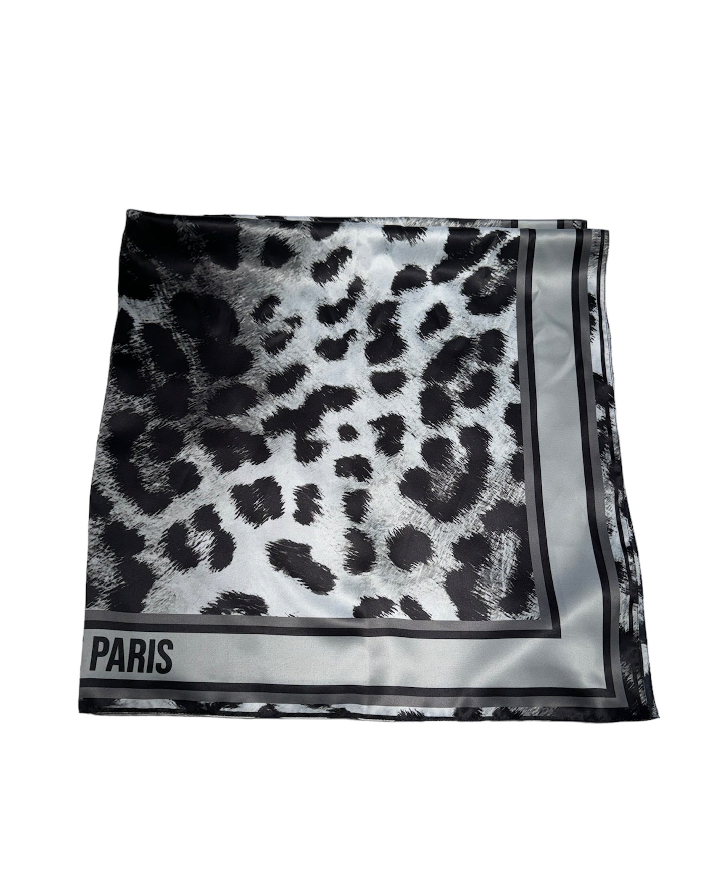 Foulard logo maculato nero all over Gealle Paris -W01270