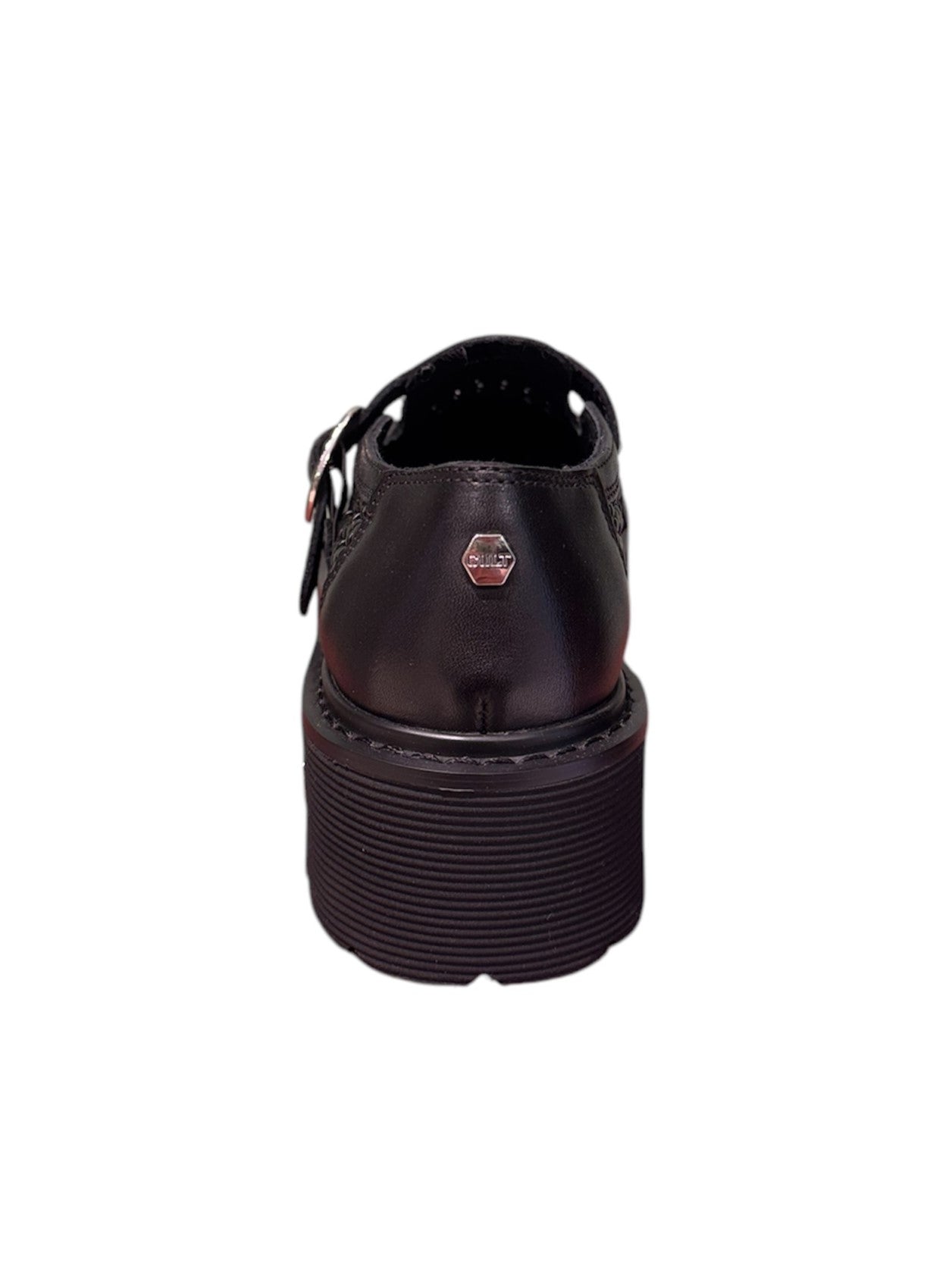 Bebè traforata in pelle nera -LW4444