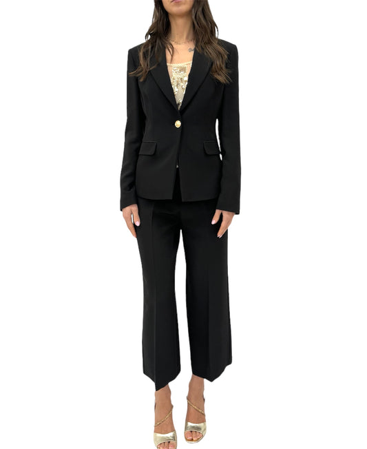 Giacca monopetto bottone militare -B38056