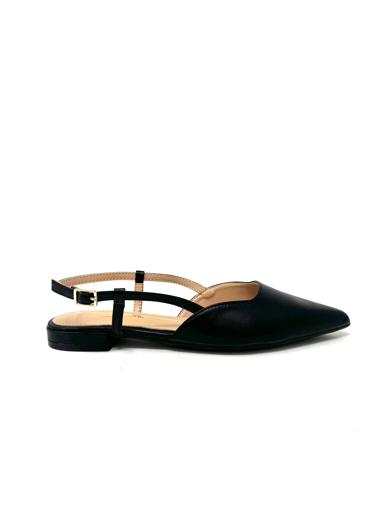 Slingback in pelle Nero -C0410AN