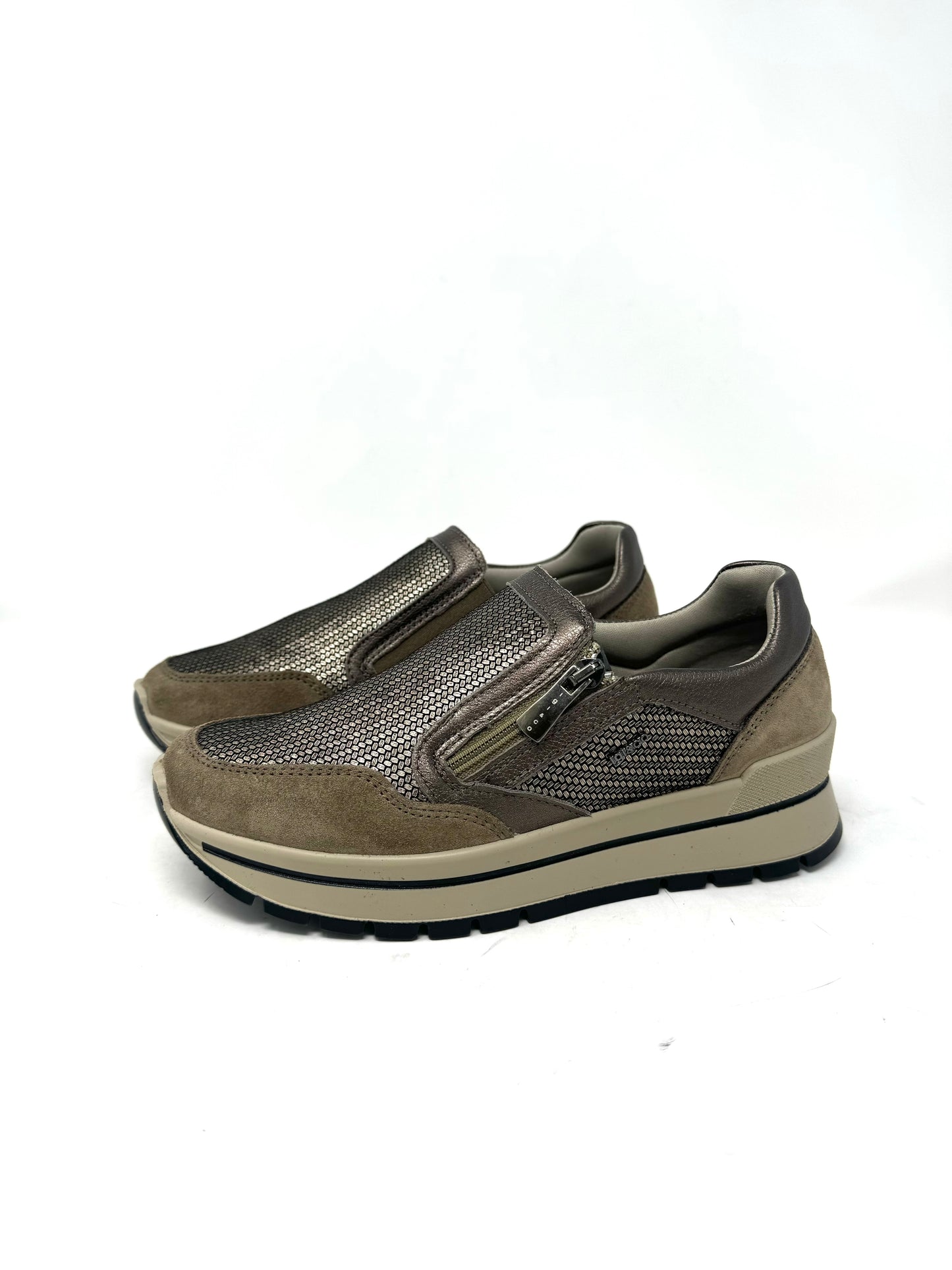 Sneaker Igi&Co donna scamosciata fango -6673744