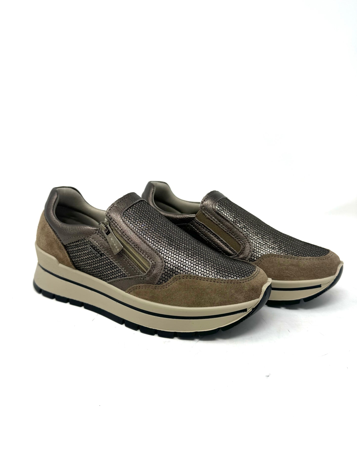 Sneaker Igi&Co donna scamosciata fango -6673744