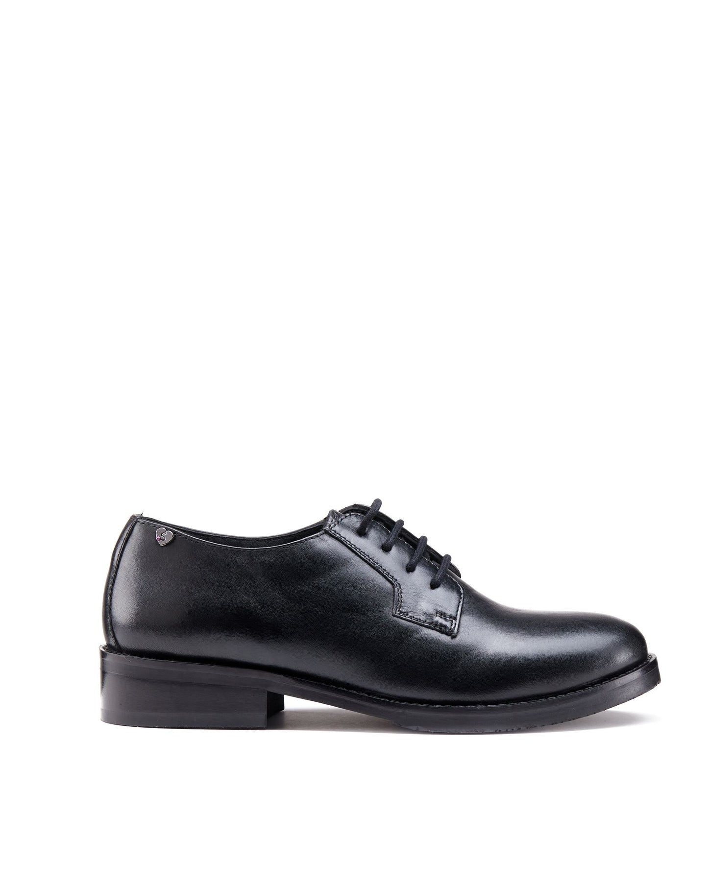 Francesina bassa in pelle nera - ASCOT01