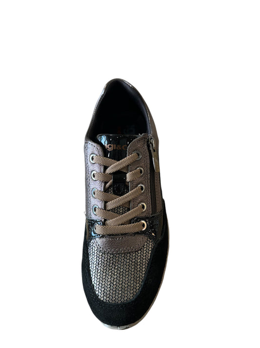 Sneaker con lacci e zip igi e co -6673811
