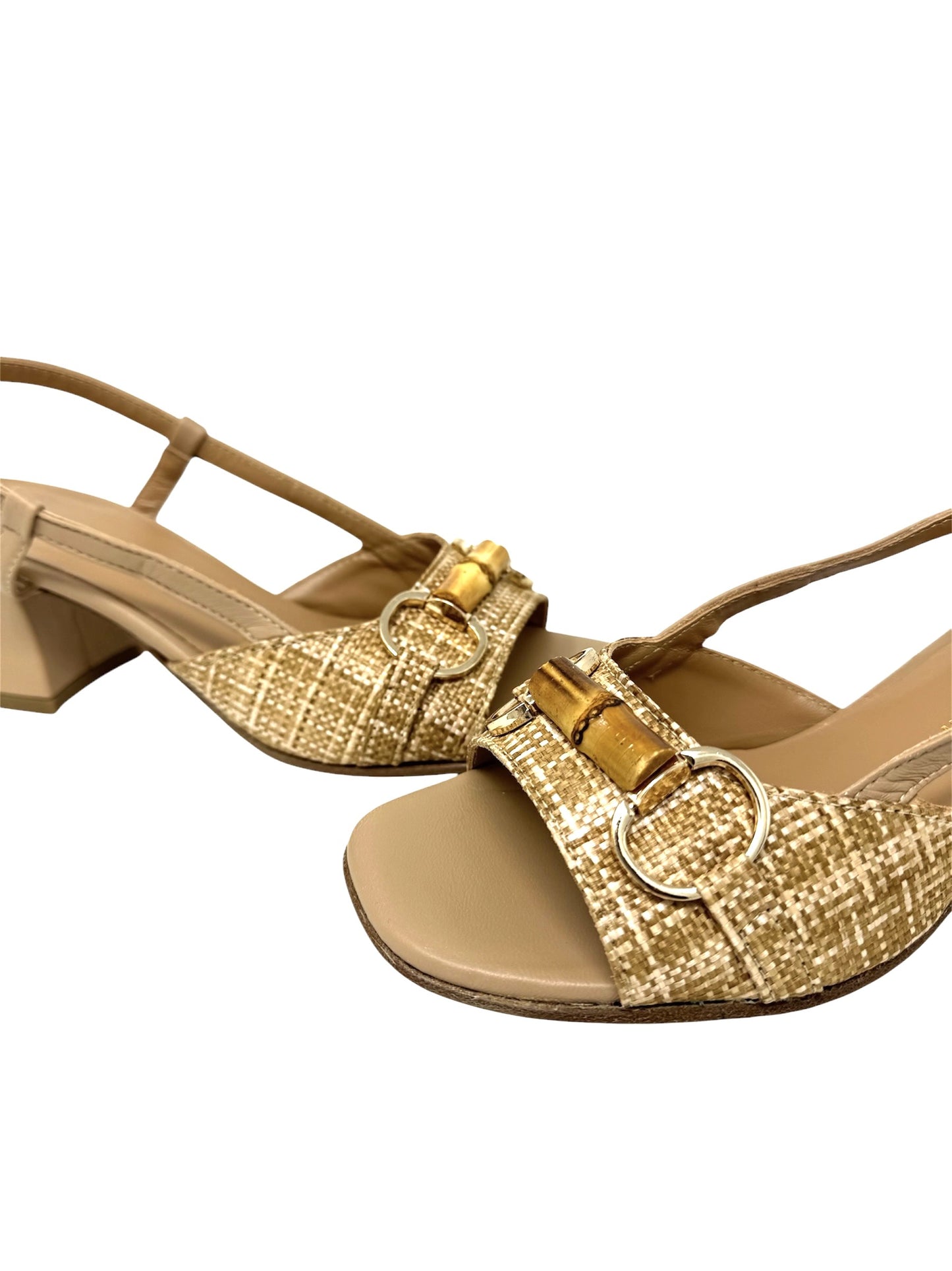 Sandalo con accessorio bambu' nappa - E5SZ60