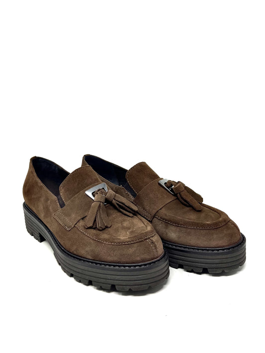 Mocassino in camoscio marrone -BARCA