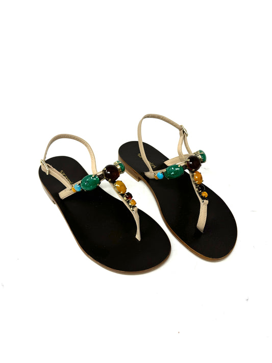 Sandalo infradito positano maxi pietre -SANTIAG