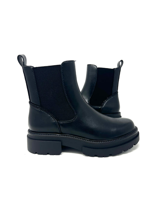 Beatles con elastico profili strass nero-EC9550N