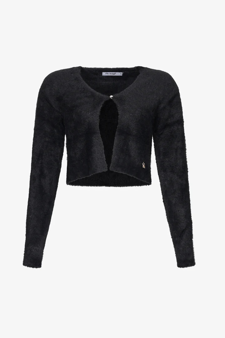Cardigan corto pelo nero - MA0008L