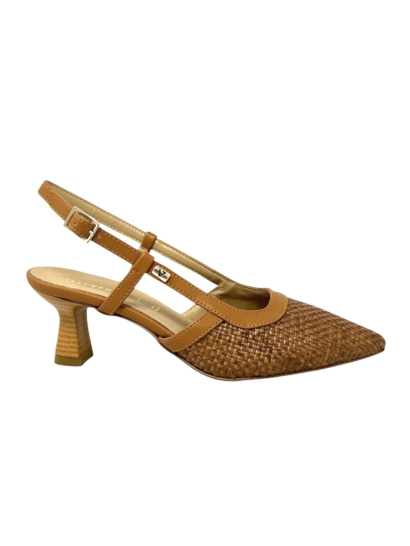Decollete' slingback in raffia corda - 28230