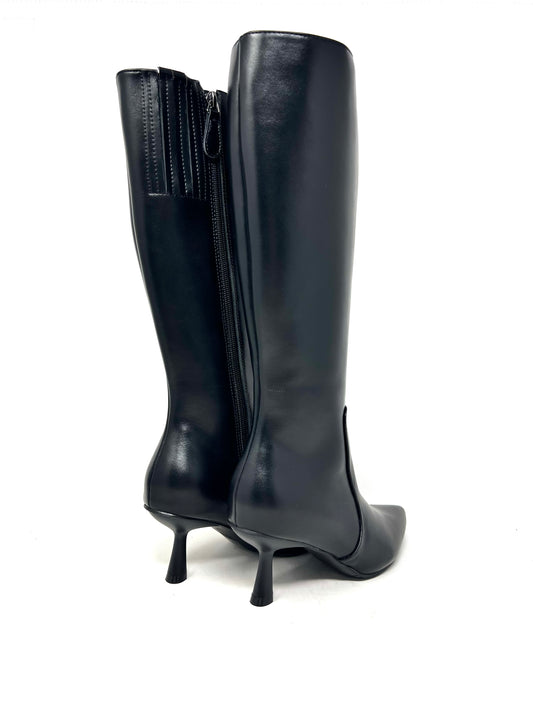 Stivale in pelle tacco 6.5 cm - H1603A