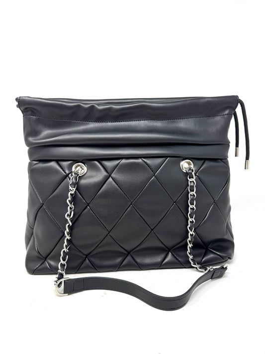 Reg bucket bag matelassè a rombi e logo in metallo- GAACW02148