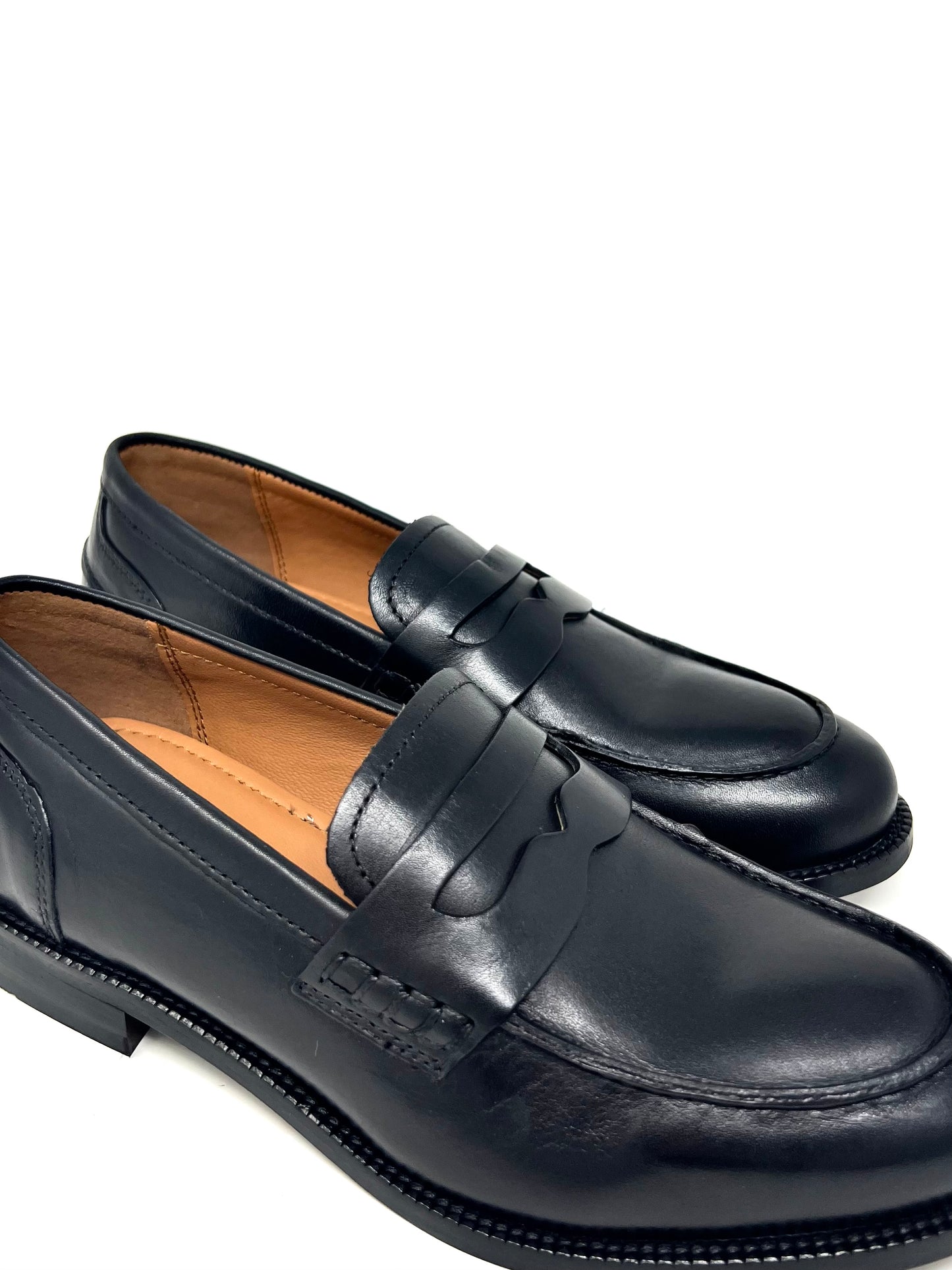 Mocassino abrasivato nero Melluso -K36048