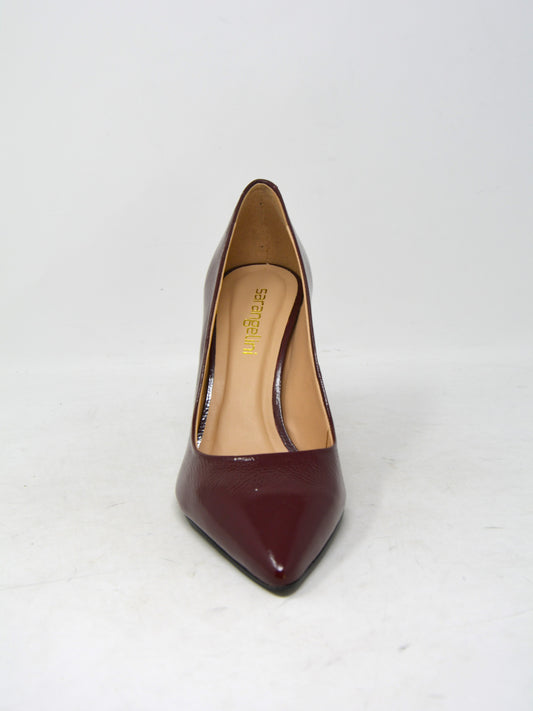 Decolletè in pelle borgogna -TREVIS