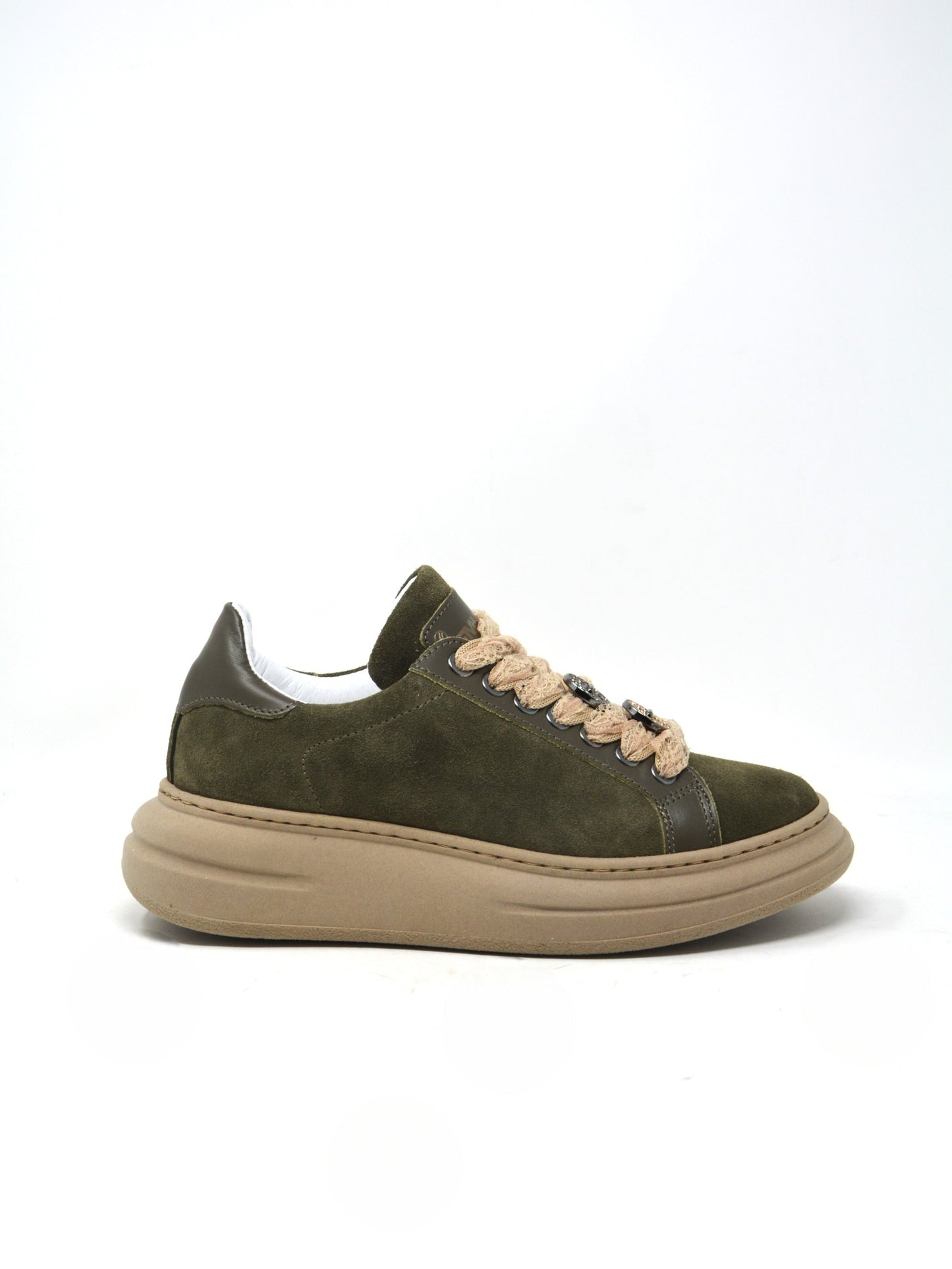 Sneaker verde militare -606BI