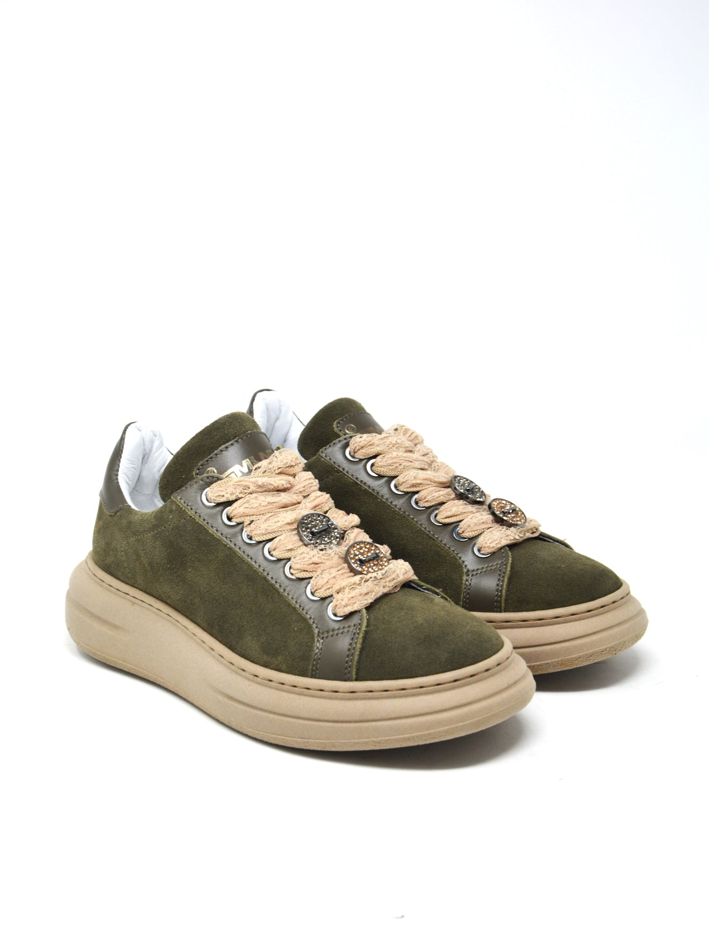 Sneaker verde militare -606BI