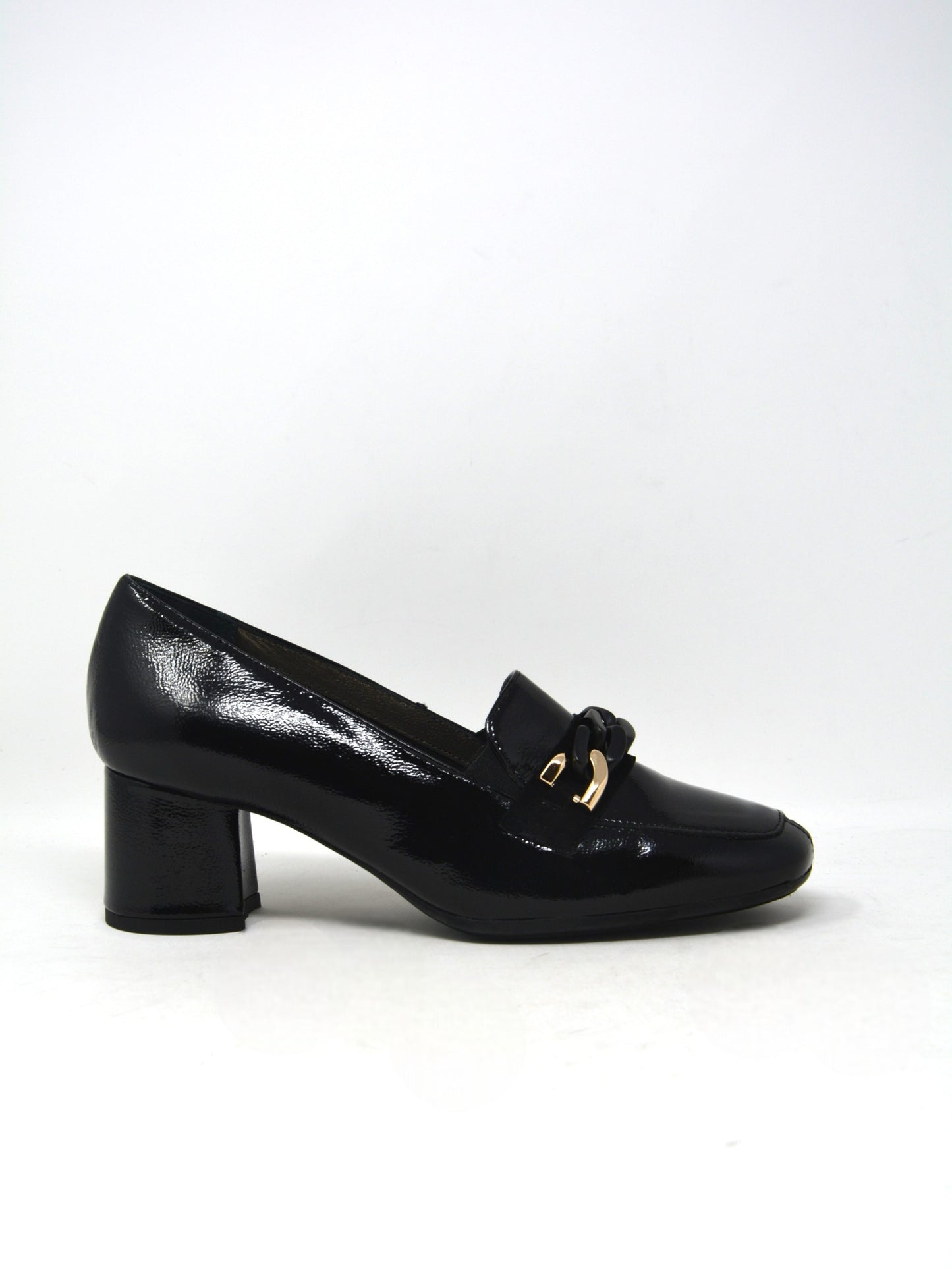 Scarpa naplak nero con tacco -I4CRN
