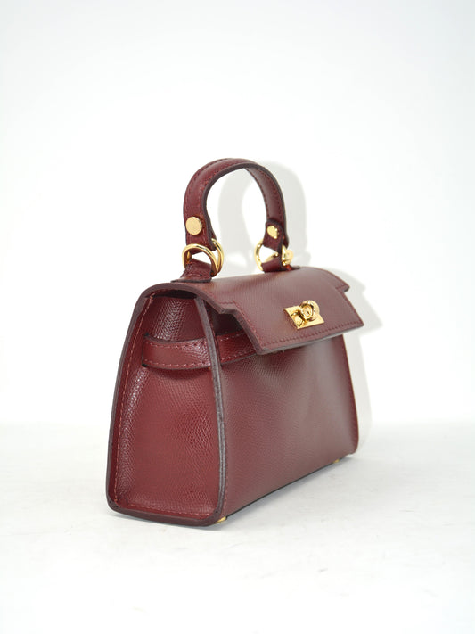 Mini bag in pelle con tracolla -5816