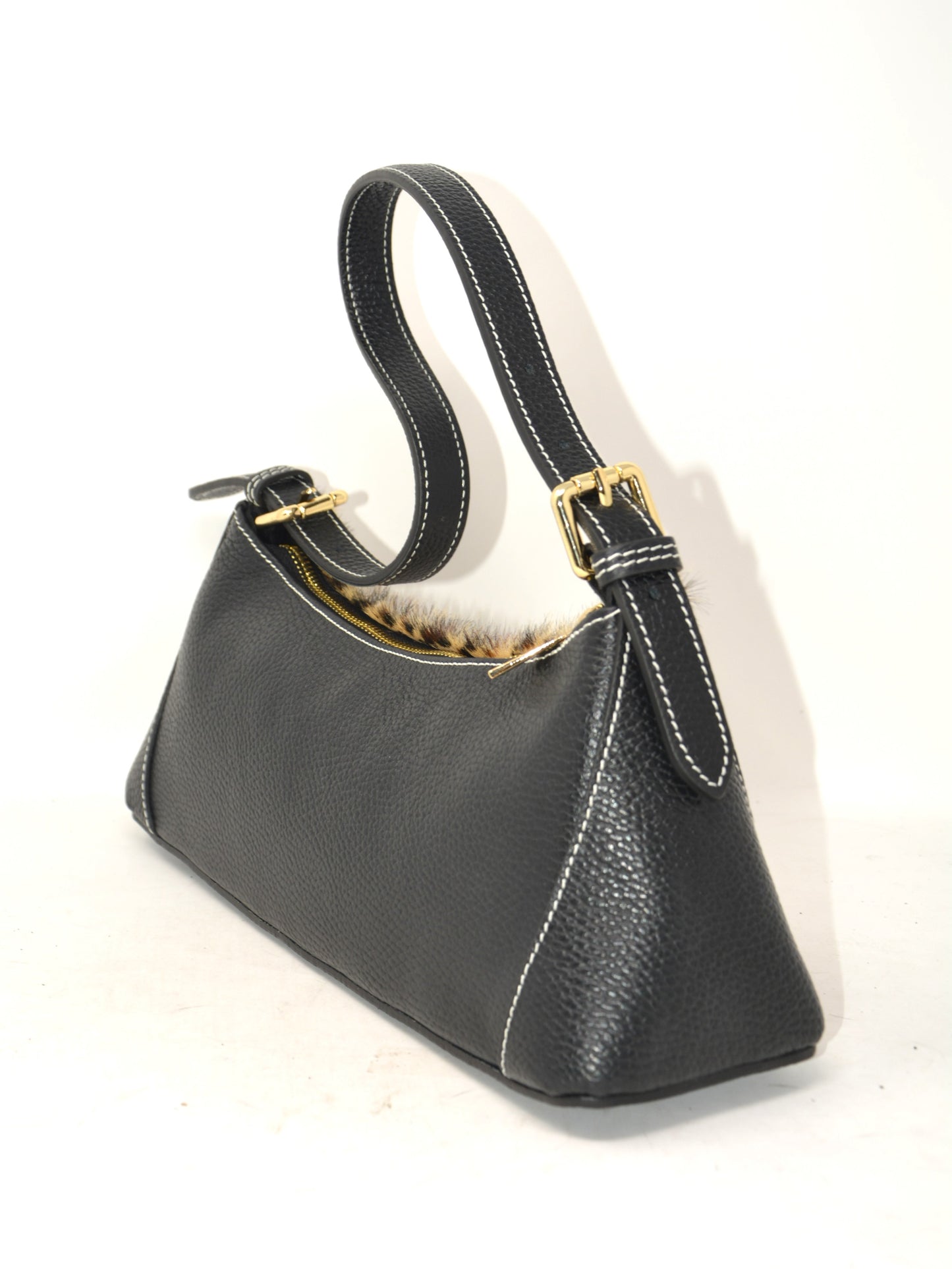 Borsa mezzaluna animalier -OPAL