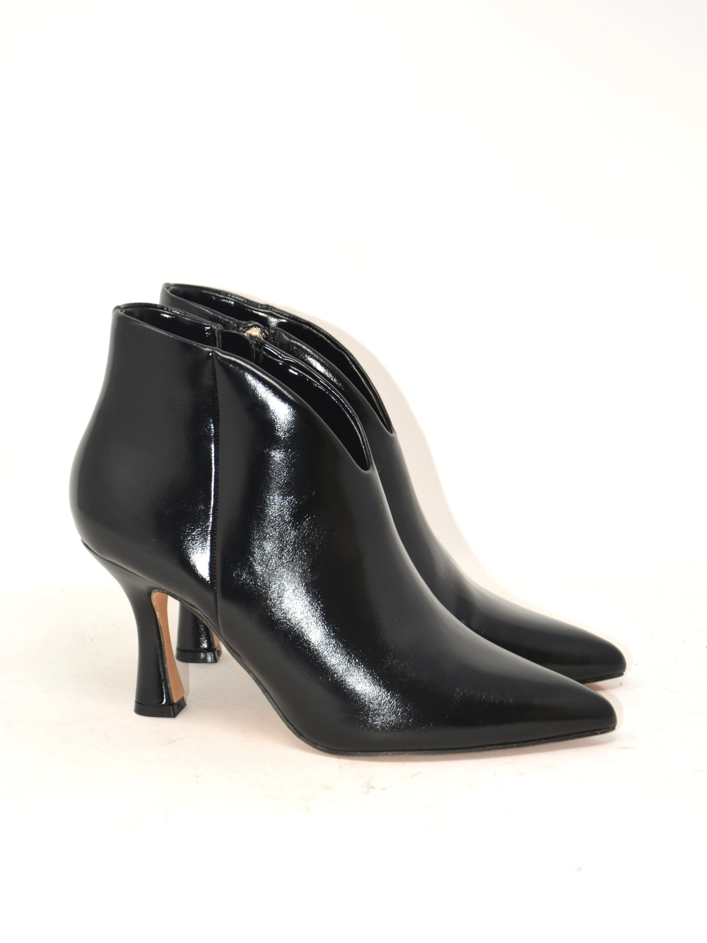 Tronchetto scollo a V nero -GD841N