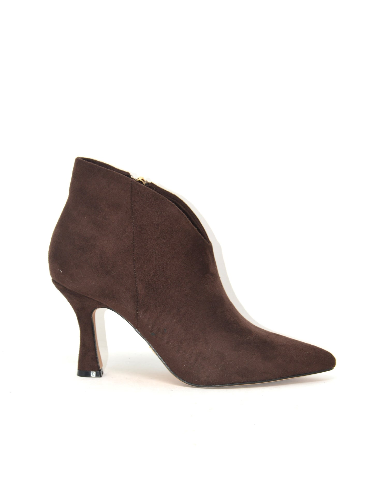 Tronchetto scollo a V eco-camoscio caffe - GD841TM