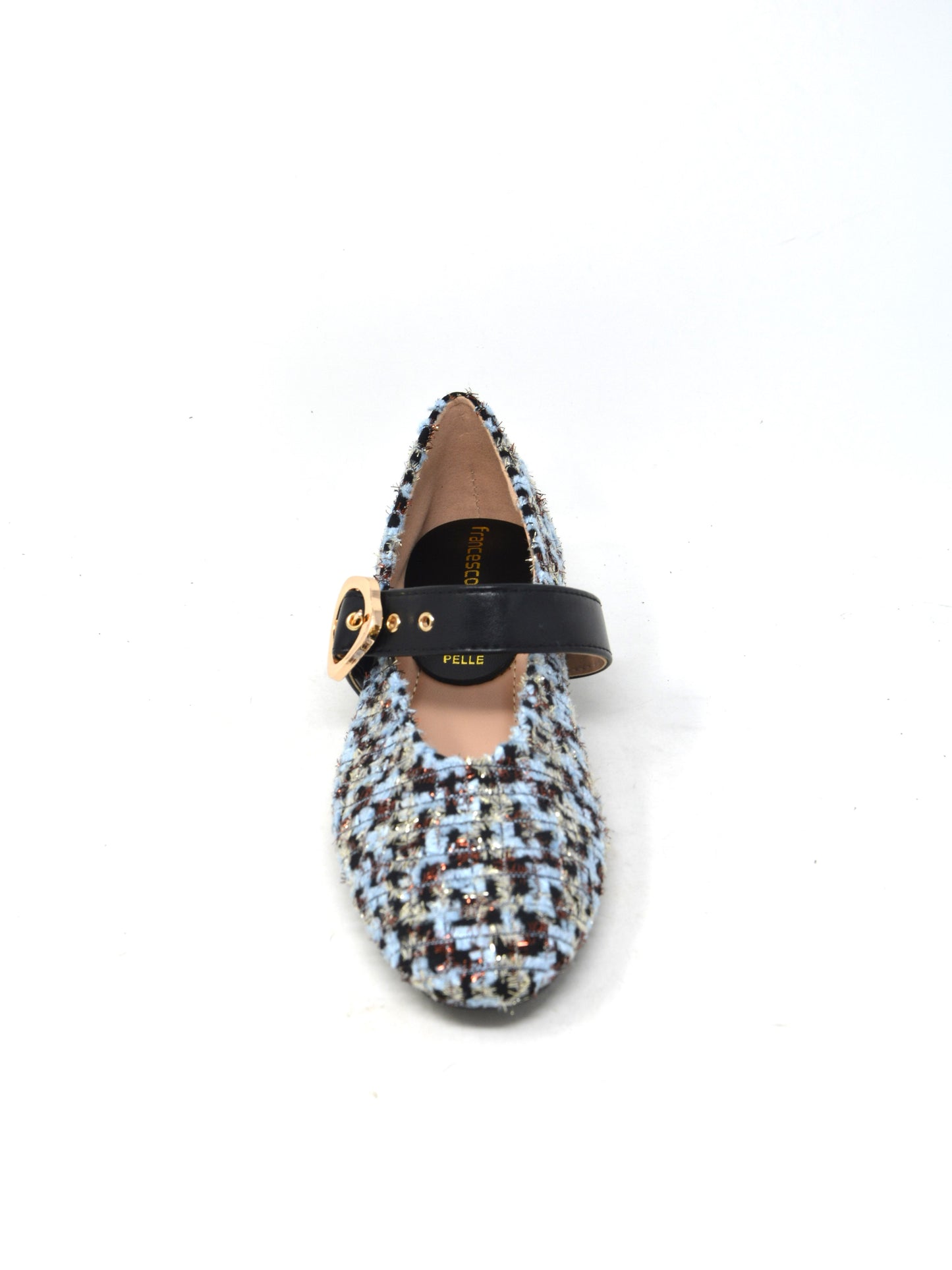 Ballerina in pelle azzurra -G0409T