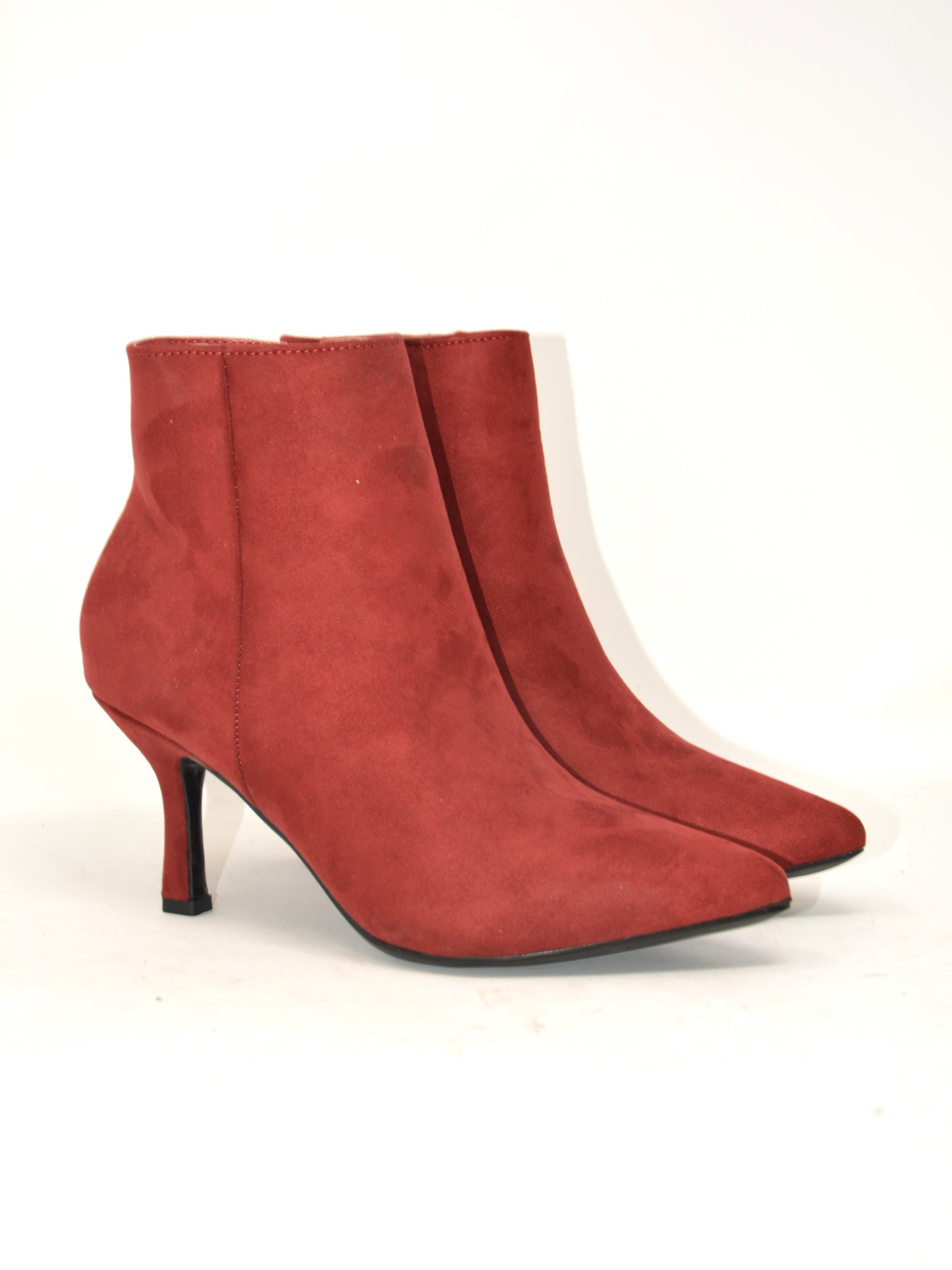 Tronchetto in camoscio rosso - A0806R