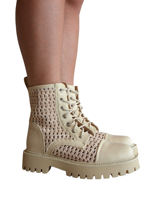 Anfibio estivo beige raffia - A9653BE