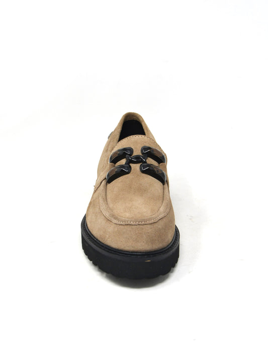 Mocassino camoscio taupe - 29133