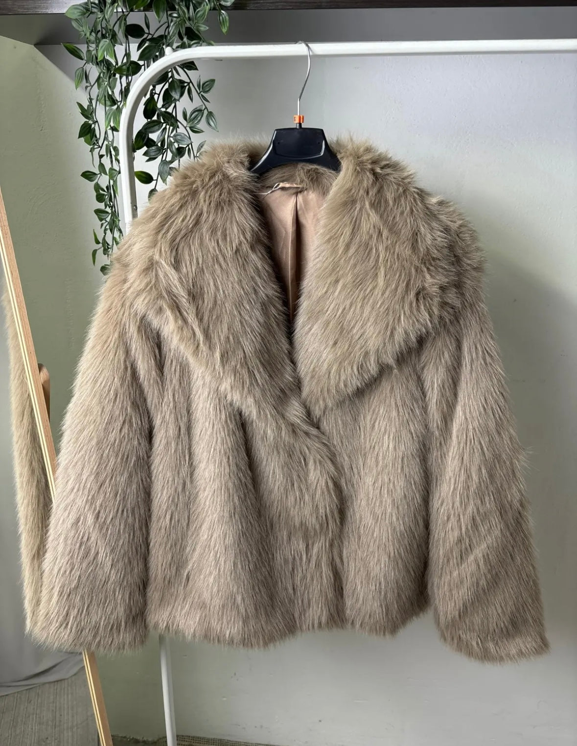 Ecofur beige collo a reverse